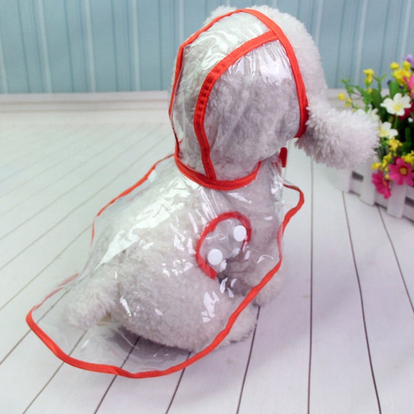 Waterproof Transparent Raincoat for Dogs and Cats