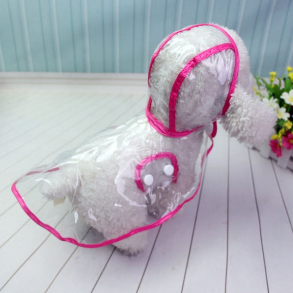 Waterproof Transparent Raincoat for Dogs and Cats