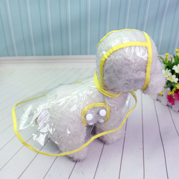Waterproof Transparent Raincoat for Dogs and Cats