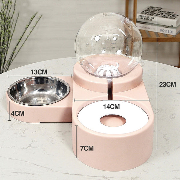 Cats and Dogs Bowl Water and Food