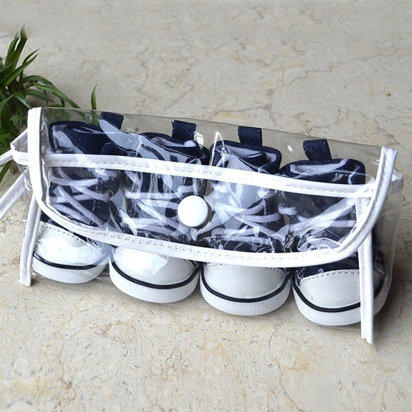 4 Pcs Waterproof Shoes Sneakers For Dogs