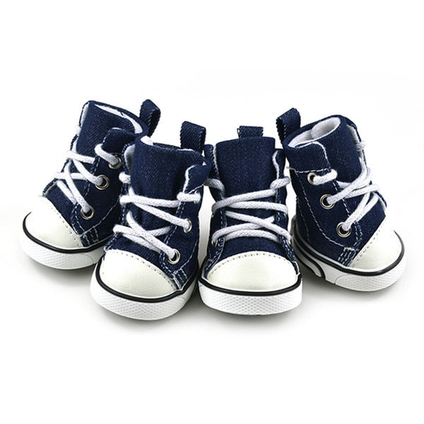 4 Pcs Waterproof Shoes Sneakers For Dogs