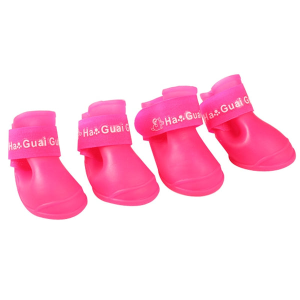4pcs Waterproof Dog Shoes Many colors