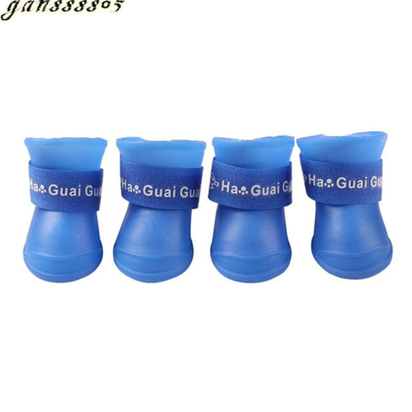 4pcs Waterproof Dog Shoes Many colors