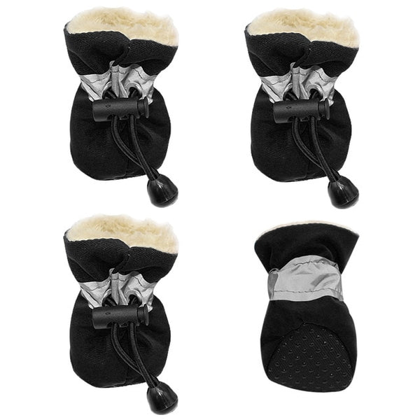 4pcs Waterproof Dog Shoes