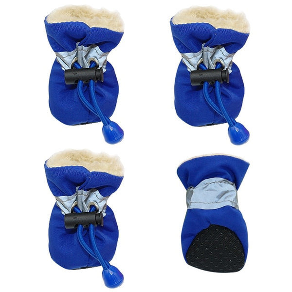 4pcs Waterproof Dog Shoes