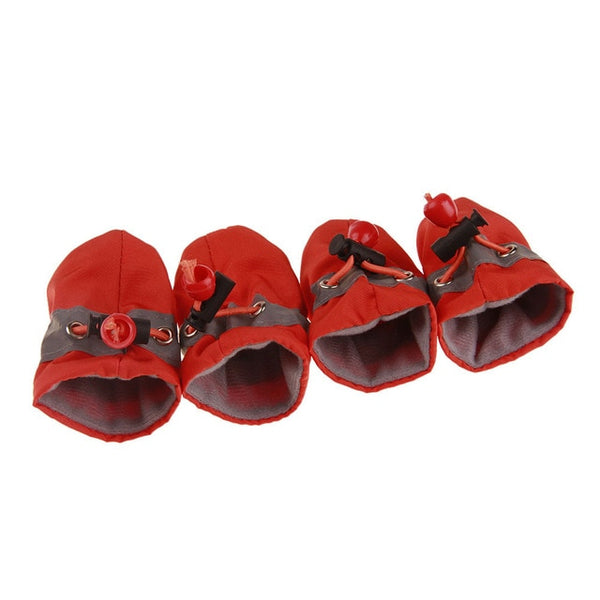 4Pcs/set Waterproof Shoes for Dogs