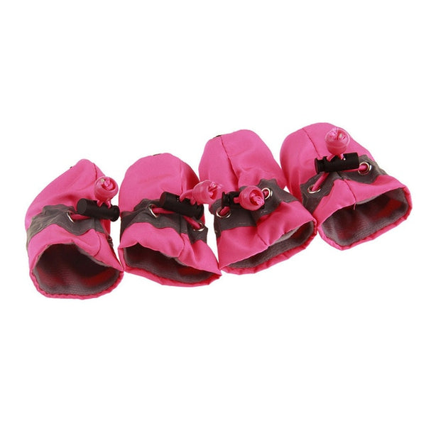 4Pcs/set Waterproof Shoes for Dogs