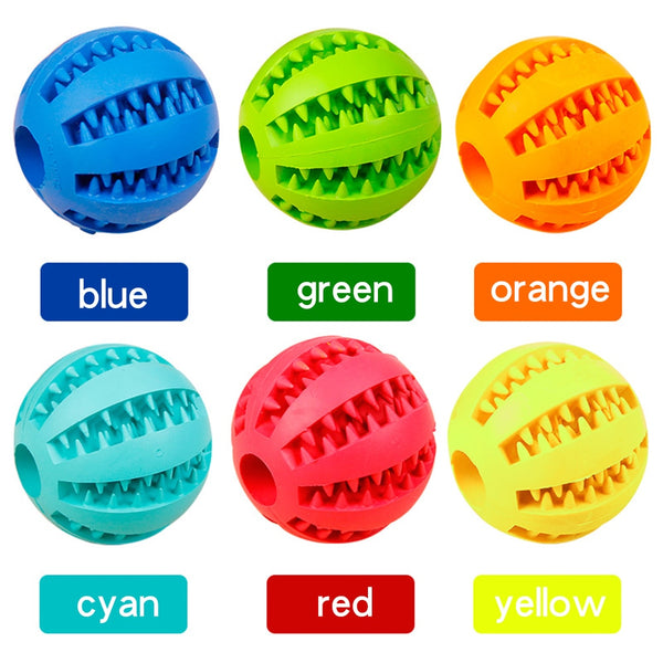 Rubber ball for dogs