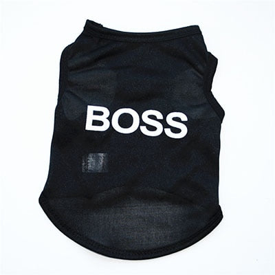 "BOSS" "PAW" "PRINCESS" Summer T Shirt for Dogs and Cats