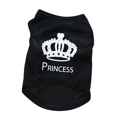 "BOSS" "PAW" "PRINCESS" Summer T Shirt for Dogs and Cats